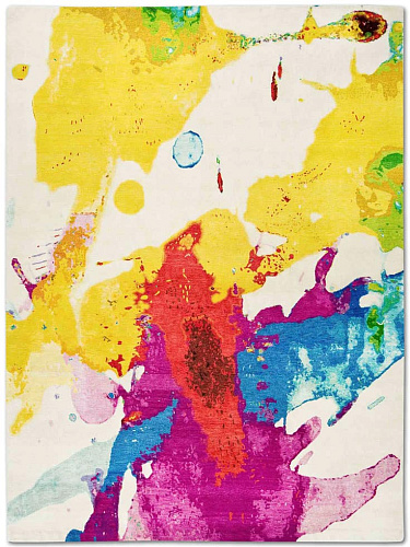 Original auf Weiß Teppich