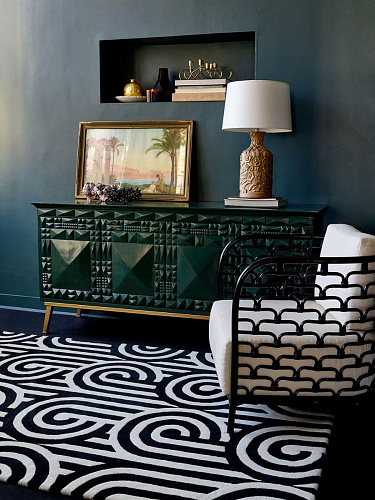 Turnabouts Black 39205 Teppich