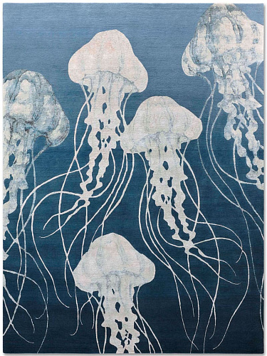 Jellyfish Turquoise Teppich