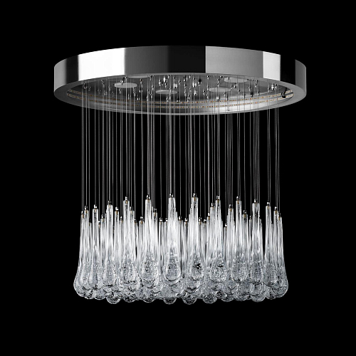 Runder Murano-Blasenglas-Kronleuchter