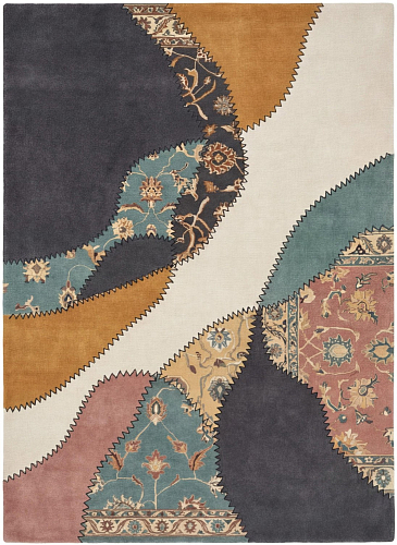Pastel Collage Multi Teppich