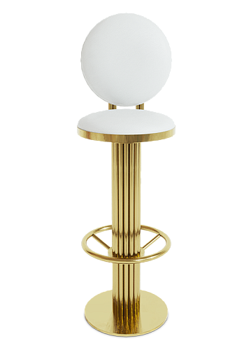 Keira Runder Barhocker