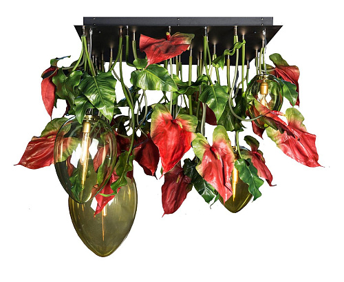 Anthurium Dark Kronleuchter