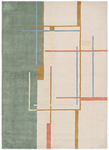 Linear Atlas Green Teppich