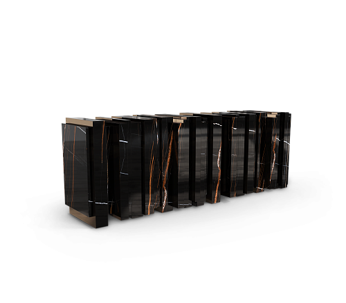 Vortex Schwarzes Sideboard