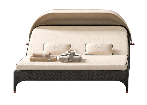 Zweisitzer italienisches Daybed mit Sonnendach