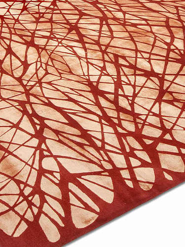 Dresden Copper Orange auf Braun Rot Teppich