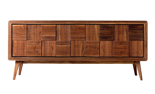 Artes Quadratisches braunes Sideboard