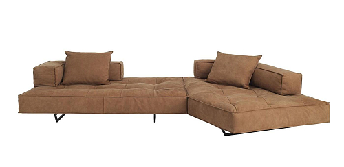 Nubuk Leder-Sofa