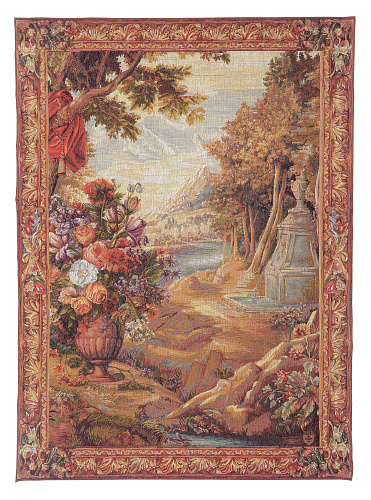 Bouquet mit Drape – Brunnen Wandteppich