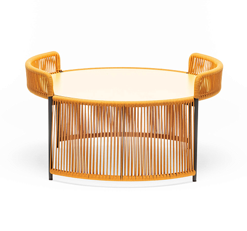 Altana ME Runder Gelber Outdoor-Loungetisch