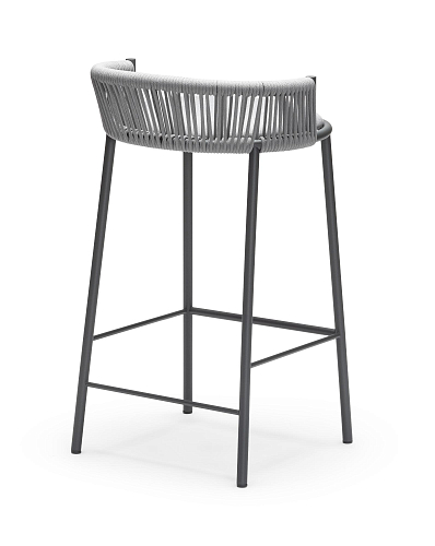Millie SG-65 Grauer Outdoor-Barhocker