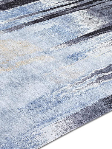 Woods Original auf Blau Teppich