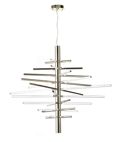 Twist Gold Glas-Kronleuchter