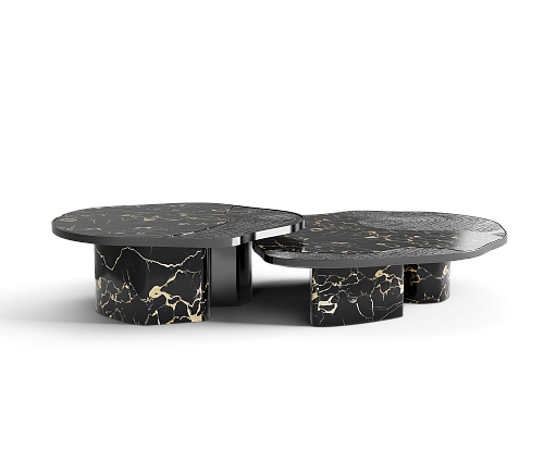 Athena Portoro Marmor & Onyx Tischset