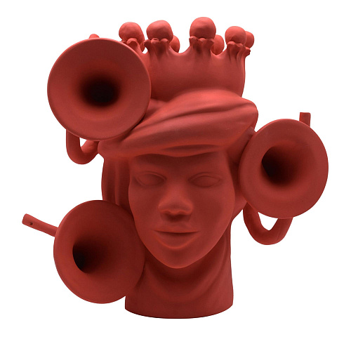 Maure‑Kopf handgefertigte Skulptur