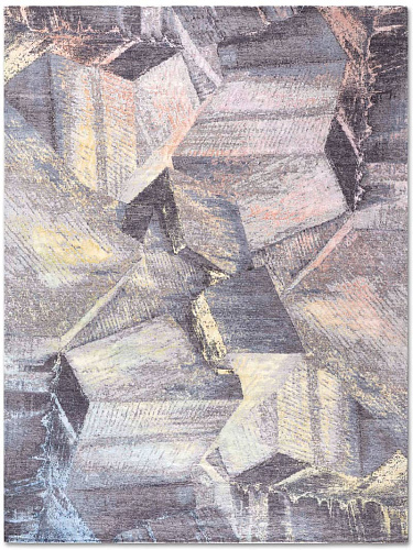 Brutalism PastelSun Hellgrau Teppich