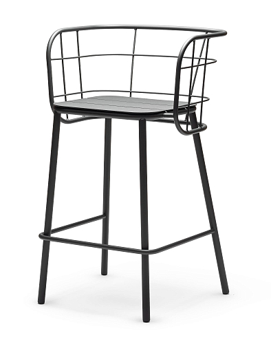 Jujube SG Anthrazitfarbener Outdoor-Barhocker