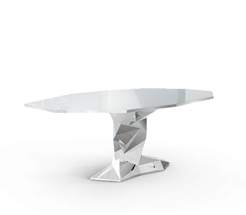 Bonsai Silber Luxe Esstisch