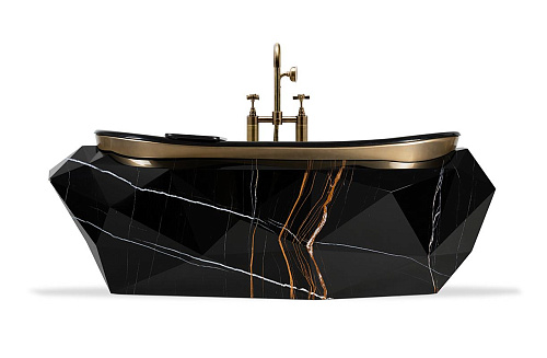 Edelstein-Kunstmarmor Badewanne