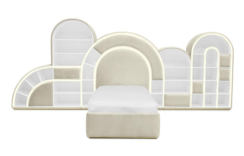 Bubblegum Marshmallow cremefarbes Kinderbett