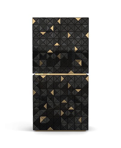 Mosaic II Schwarzer Schrank