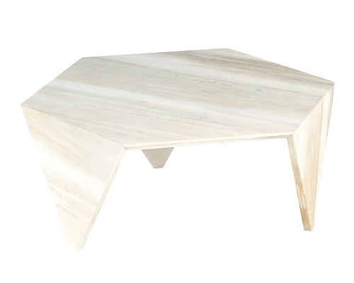 Ruche White Marble Couchtisch