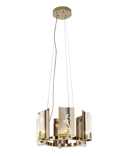 Soft Gold Runder Kronleuchter