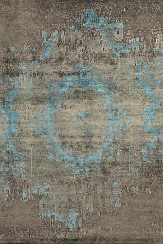 Handgeknüpfter Bambusseide Indischer Teppich