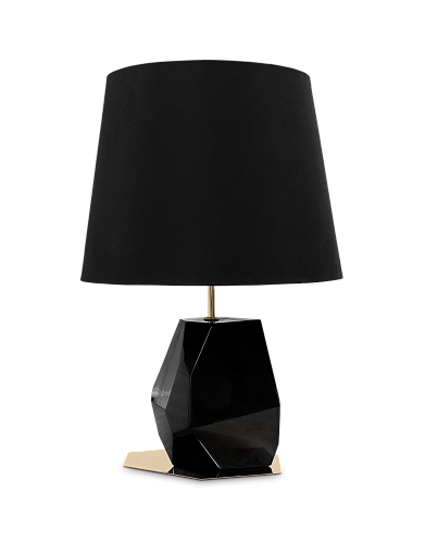 Essence Kleine schwarze Tischlampe