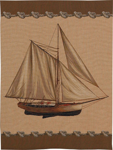 Segelboot Wandteppich