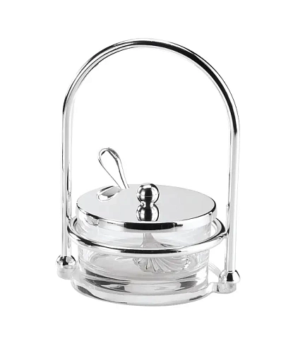 Blumen‑Parmesan‑Schale mit Löffel