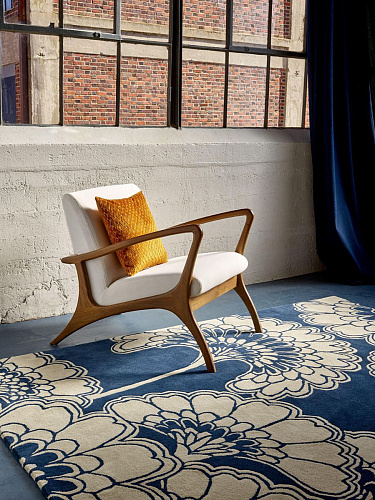 Japanese Floral Midnight 39708 Teppich