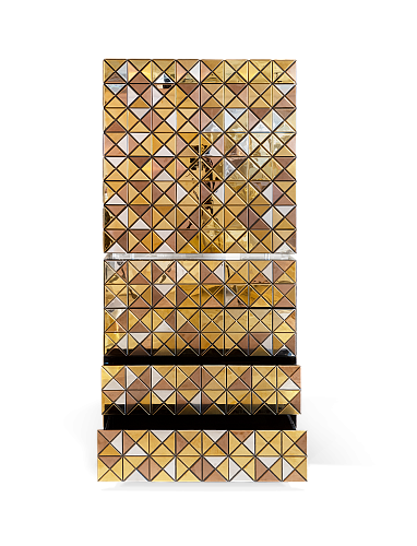 Mosaic II Gold‑Schrank