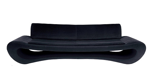 New Lips Black Sofa