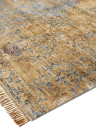 Ferahan Splash Dark Gold Teppich