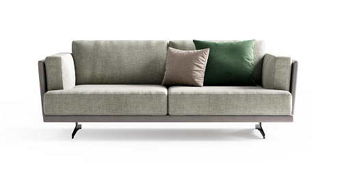 Sofa mit Stoff‑Leder‑Kombination 215