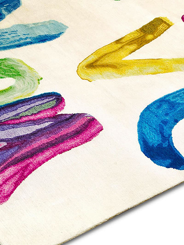 Handwriting I love You Original auf Weiß Teppich