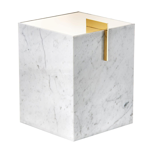 Carrara Marmor 24-Karat-Gold Korb