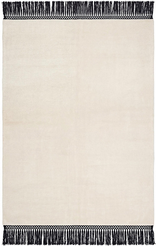 Minimal Fringe Ivory Teppich