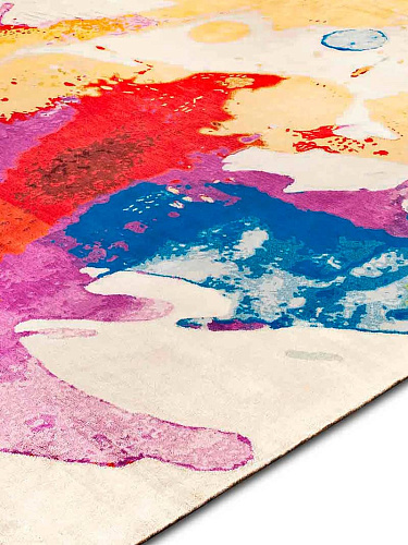 Original auf Weiß Teppich