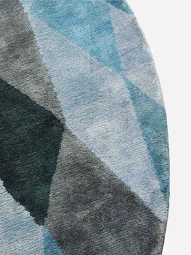 Losanghe Ubriache Blue Teppich