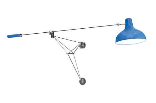 Moonbeam Glow Blaue Wandleuchte