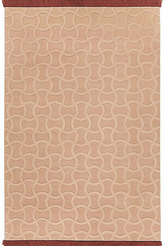 Rosa Handgetuftet Teppich