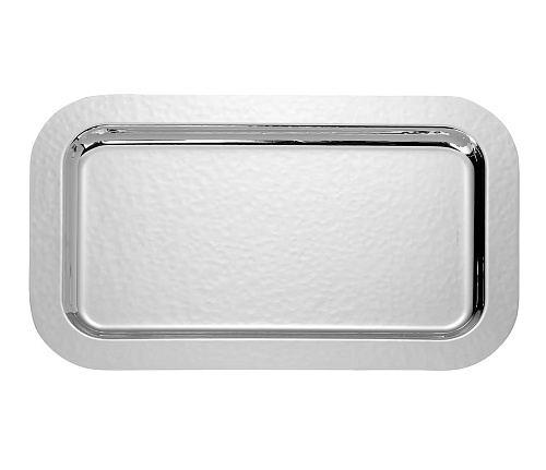 Rechteckiges gehämmertes Tablett