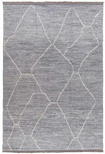 Berber Grau Hoher Flor Teppich