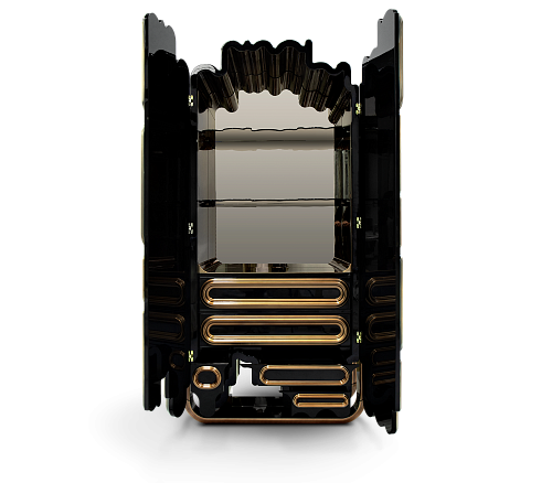 Ellipse Gold‑Schrank