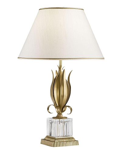 Antikgold Kristall-Tischlampe