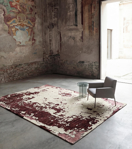 Wine Weathered Canvas Teppich