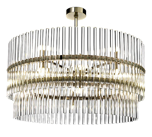 Soft Gold Runder 24-flammiger Kronleuchter